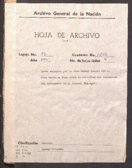 Entrega de testimonio