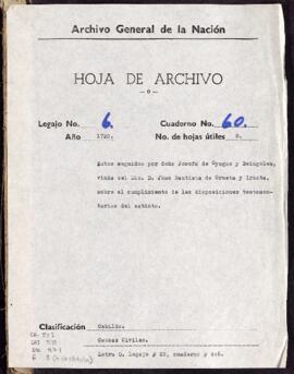 Cumplimiento de testamento