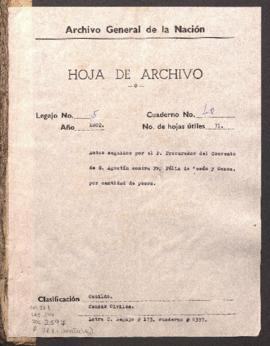Cantidad de pesos