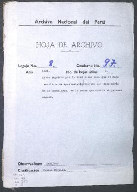 Otorgamiento de escritura