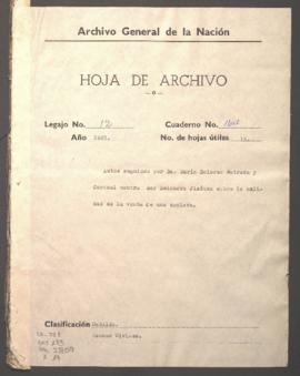 Nulidad de escritura