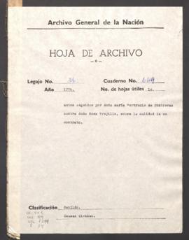 Nulidad de escritura