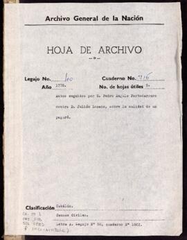 Nulidad de escritura