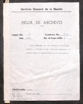 Cumplimiento de testamento