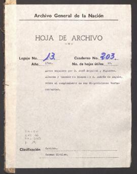 Cumplimiento de testamento