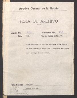 Otorgamiento de espera