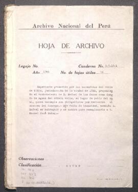 Cargos de la Diputación de Aguas