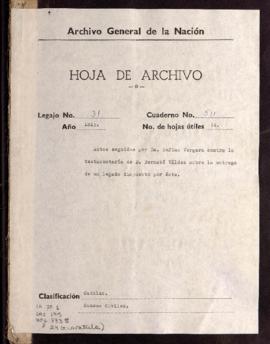 Cumplimiento de testamento