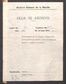 Reconocimiento de linderos