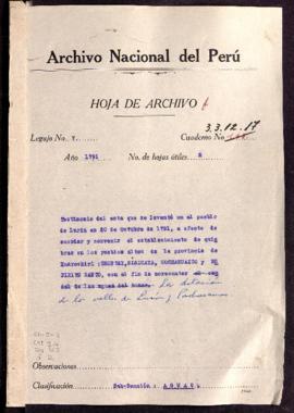 Testimonio de autos