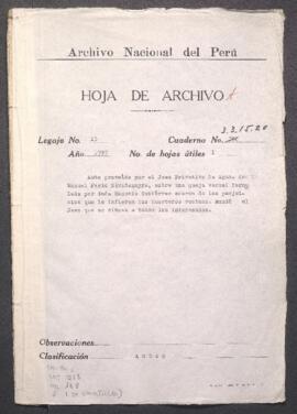 Distribución de aguas