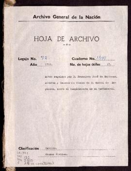 Cumplimiento de testamento