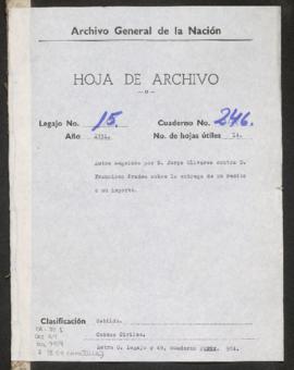 Entrega de escrituras
