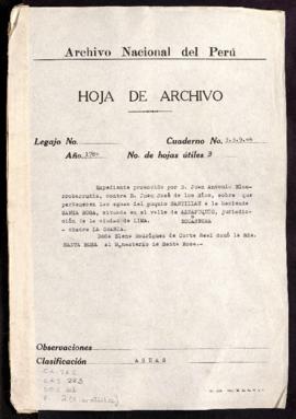 Despojo de aguas