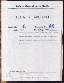 Cumplimiento de testamento