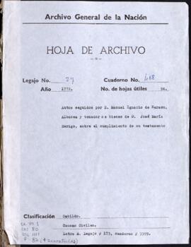 Cumplimiento de testamento