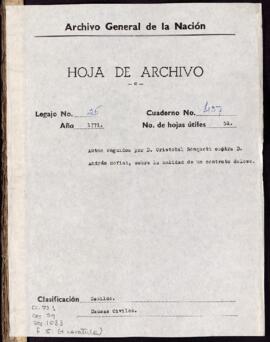 Nulidad de escritura