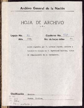 Cumplimiento de testamento