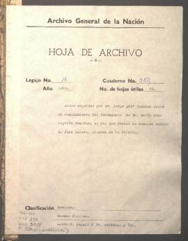 Cumplimiento de testamento