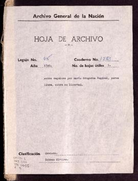 Reconocimiento de libertad