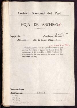 Distribución de aguas