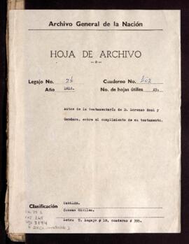 Cumplimiento de testamento