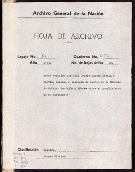 Cumplimiento de testamento