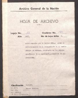 Declaración de fuga