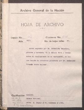 Cumplimiento de testamento