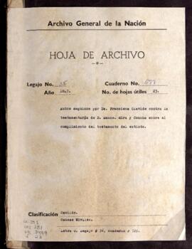 Cumplimiento de testamento