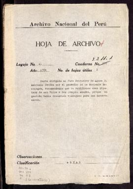 Correspondencia del Juzgado de Aguas