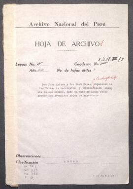 Cargos de la Diputación de Aguas