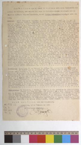 Certificado de indemnización