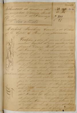 Testimonio de condena