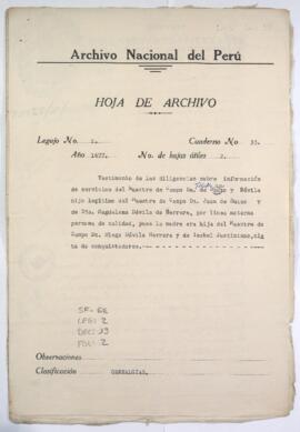 Méritos y servicios