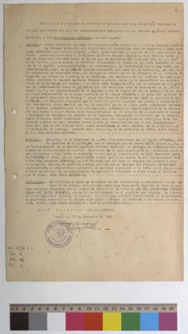 Certificado de indemnización