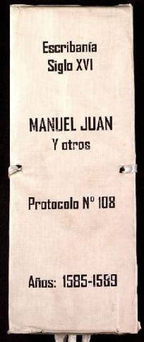 Protocolo notarial de Juan Manuel