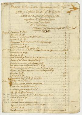 Inventario de bienes