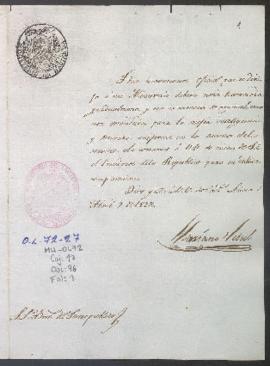 Modelo formal  de envío de documentación oficial
