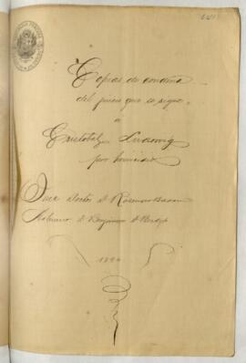 Testimonio de condena