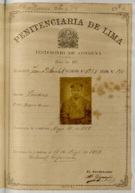 Testimonio de condena