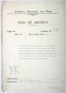 Aprobación de cuentas