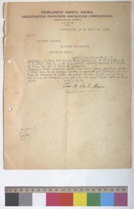 Envío de copias de facturas de compra de coca y envío de víveres