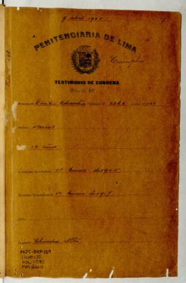 Testimonio de condena