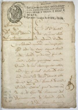 Testimonio de testamento y codicilo