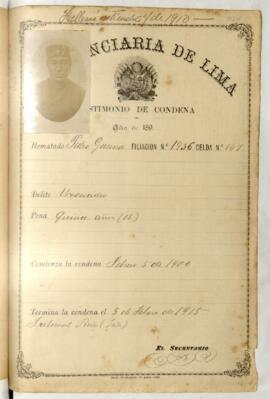 Testimonio de condena