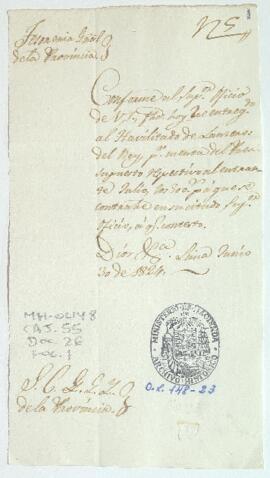 Comunicado sobre entrega de dinero