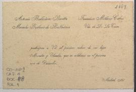 Tarjeta de invitación