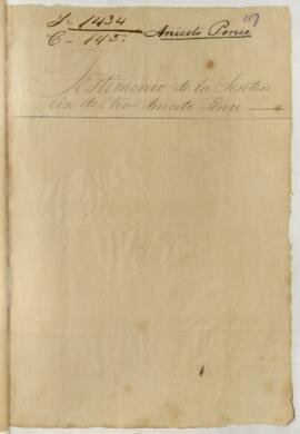 Testimonio de condena