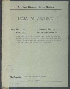 Devolución de alhajas